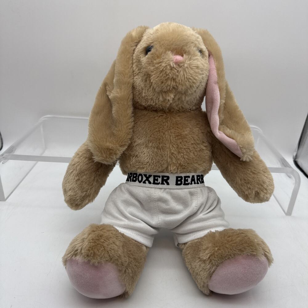 BUILD A BEAR Brown Easter Bunny Rabbit Plush Stuffed Bearboxer Bunny